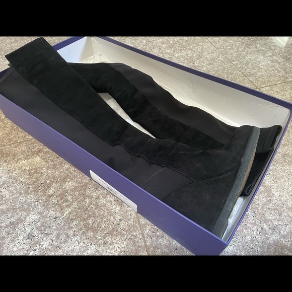 Stuart Weitzman Black Suede Boots - Picture 3 of 4
